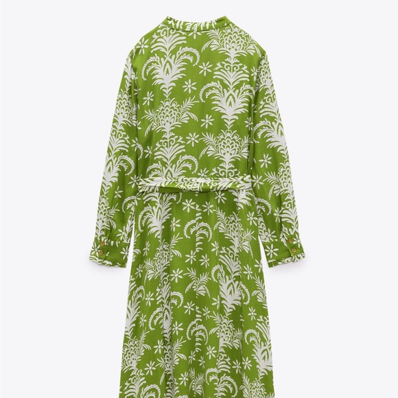 ZARA belted print dress - Picture 4 of 10